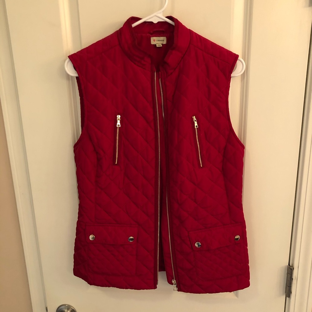 Daniel Cremieux Red Quilted Vest